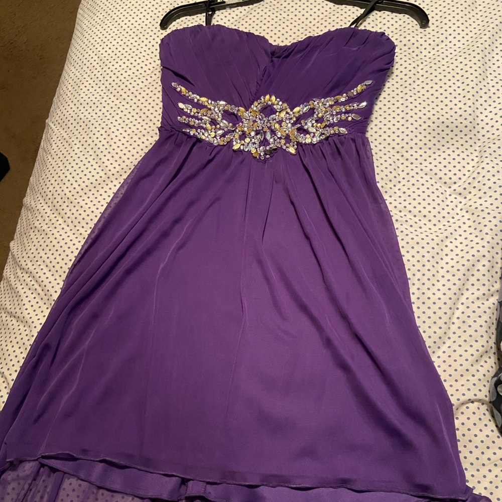 Purple homecoming dress